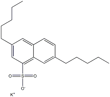 3,7-Dipentyl-1-naphthalenesulfonic acid potassium salt,,结构式