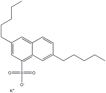 3,7-Dipentyl-1-naphthalenesulfonic acid potassium salt Structure