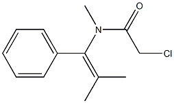 N-(1-Phenyl-2-methyl-1-propenyl)-N-methyl-2-chloroacetamide Structure