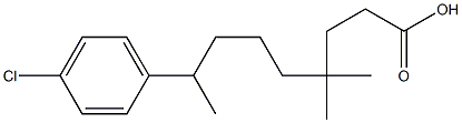 5-(4-Chlorophenyl)-1,1-dimethylhexylpropionate Structure