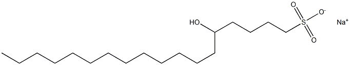 5-Hydroxyoctadecane-1-sulfonic acid sodium salt Structure