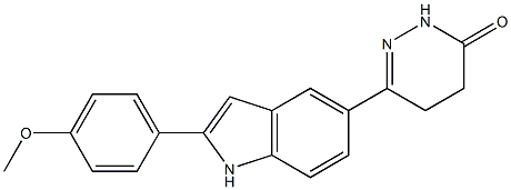  6-[2-(4-Methoxyphenyl)-1H-indol-5-yl]-4,5-dihydropyridazin-3(2H)-one