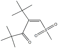 (Z)-2-tert-Butyl-4,4-dimethyl-1-(methylsulfonyl)-1-penten-3-one Structure