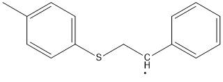 2-[(4-Methylphenyl)thio]-1-phenylethyl radical Struktur