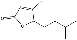 4-Methyl-5-(3-methylbutyl)furan-2(5H)-one Struktur
