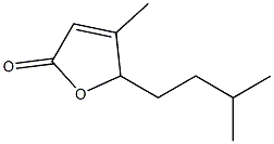 4-Methyl-5-(3-methylbutyl)furan-2(5H)-one Structure