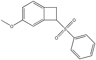 1,2-Dihydro-5-methoxy-1-phenylsulfonylbenzocyclobutene Struktur