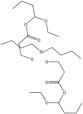 Dibutyltin(IV)bis[3-(1-ethoxybutoxy)-3-oxopropane-1-thiolate]