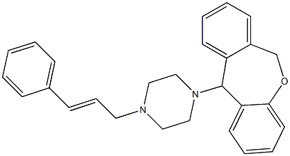 11-(4-Cinnamyl-1-piperazinyl)-6,11-dihydrodibenz[b,e]oxepin Structure