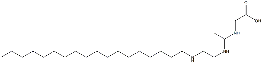 N-[1-[2-(Octadecylamino)ethylamino]ethyl]glycine Structure