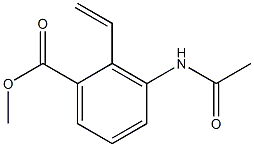 3-Acetylamino-2-ethenylbenzoic acid methyl ester Structure