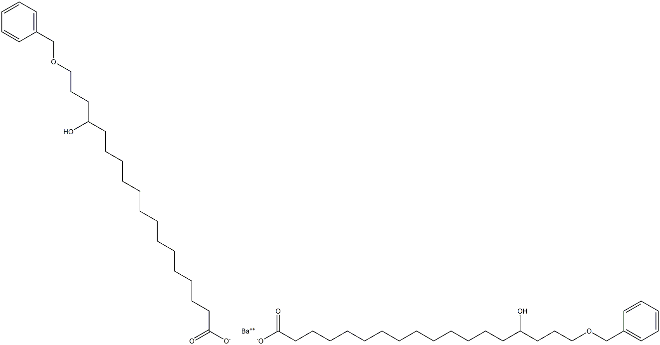 Bis(18-benzyloxy-15-hydroxystearic acid)barium salt Structure