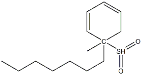 [S,(-)]-1-Methyl(1-2H)heptylphenyl sulfone Struktur