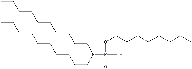 N,N-Didecylamidophosphoric acid hydrogen octyl ester Struktur