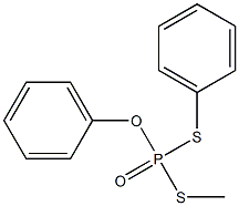 Dithiophosphoric acid S-methyl S-phenyl O-phenyl ester Structure