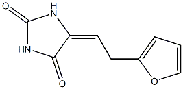 4-(Furfurylmethylene)imidazolidine-2,5-dione Struktur