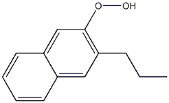 3-Propyl-2-naphtyl hydroperoxide Structure