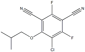5-Chloro-2,4-difluoro-6-isobutoxyisophthalonitrile Structure