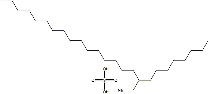 Sulfuric acid 2-octyloctadecyl=sodium salt|