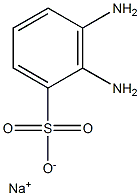 2,3-Diaminobenzenesulfonic acid sodium salt,,结构式