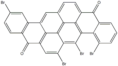 4,5,6,11-Tetrabromo-8,16-pyranthrenedione Structure