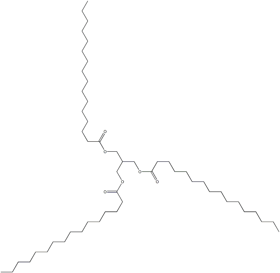 2-[(Palmitoyloxy)methyl]-1,3-propanediol dipalmitate Structure