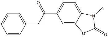 3-Methyl-6-(2-phenylacetyl)benzoxazol-2(3H)-one Struktur