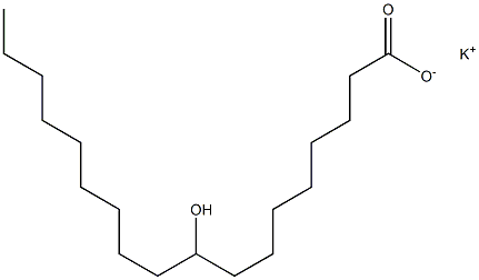 9-ヒドロキシステアリン酸カリウム 化学構造式