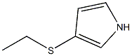 3-エチルチオ-1H-ピロール 化学構造式