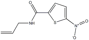 5-ニトロ-N-(2-プロペニル)チオフェン-2-カルボアミド 化学構造式