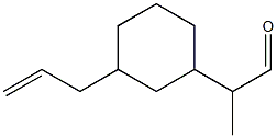 2-[3-(2-Propenyl)cyclohexyl]propanal Structure