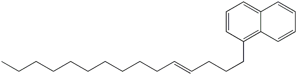 1-(4-ペンタデセニル)ナフタレン 化学構造式