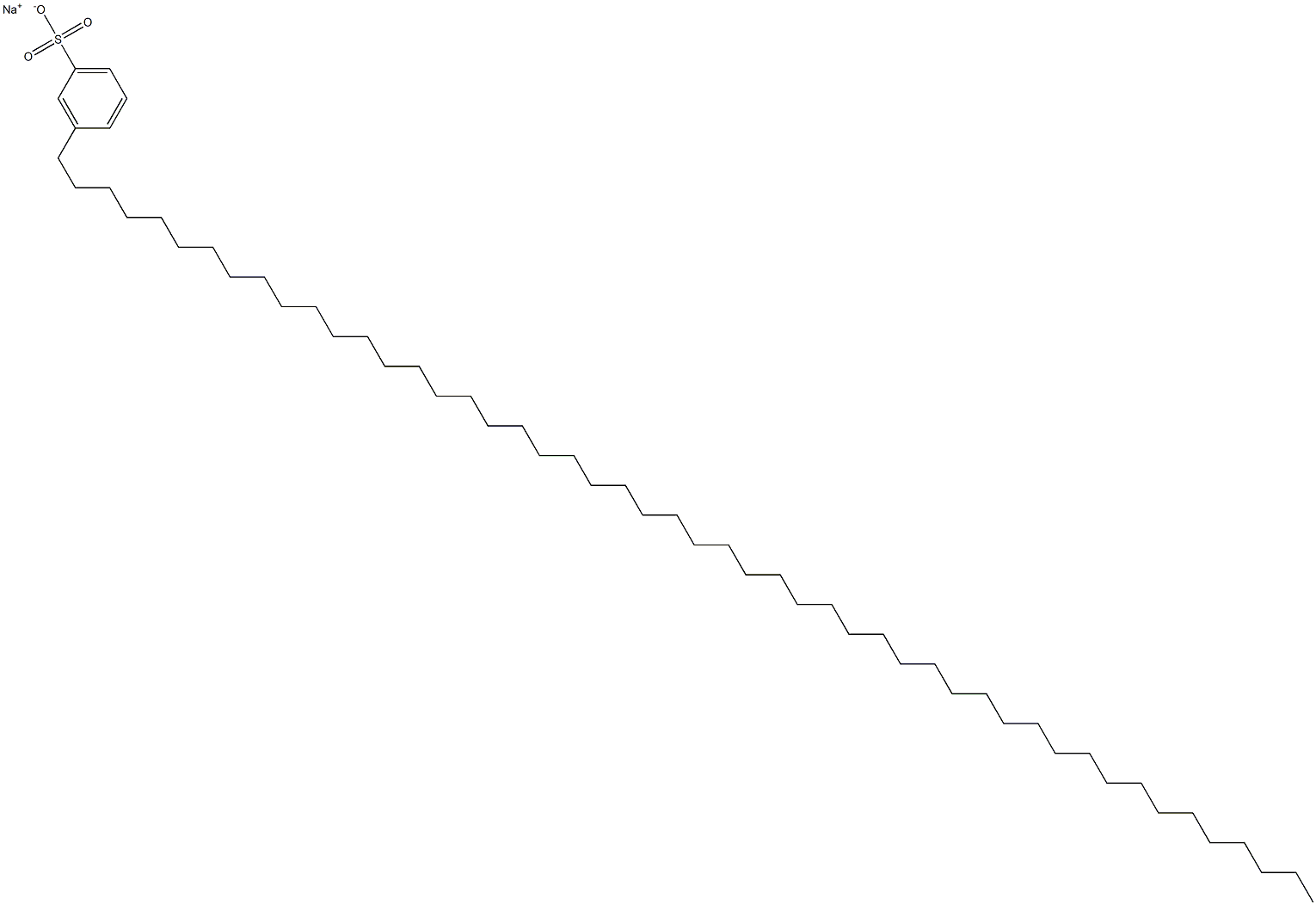 3-(Pentacontan-1-yl)benzenesulfonic acid sodium salt Structure