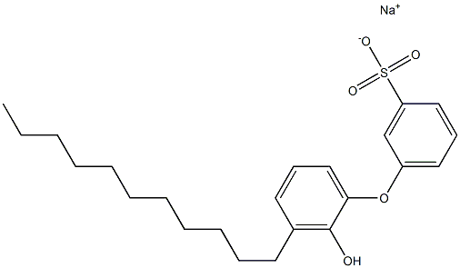 2'-Hydroxy-3'-undecyl[oxybisbenzene]-3-sulfonic acid sodium salt 结构式