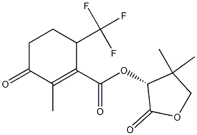 3-Methyl-1-(trifluoromethyl)-4-oxo-2-cyclohexene-2-carboxylic acid [(R)-tetrahydro-4,4-dimethyl-2-oxofuran]-3-yl ester