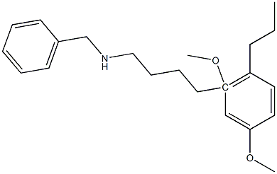 N-Benzyl-2,4-dimethoxy-5-propylbenzene-4-butanamine Structure