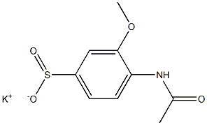 4-(Acetylamino)-3-methoxybenzenesulfinic acid potassium salt Structure