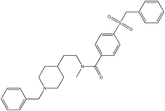 N-[2-(1-Benzyl-4-piperidinyl)ethyl]-4-benzylsulfonyl-N-methylbenzamide Structure