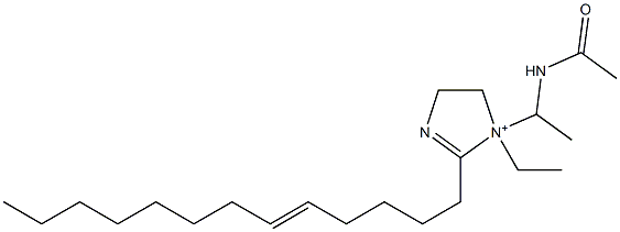 1-[1-(Acetylamino)ethyl]-1-ethyl-2-(5-tridecenyl)-2-imidazoline-1-ium Structure