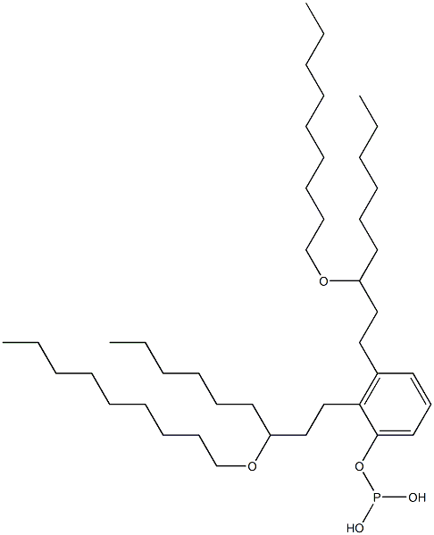 Phosphorous acid bis[3-(nonyloxy)nonyl]phenyl ester,,结构式