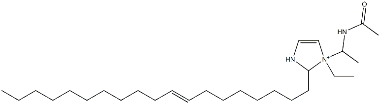 1-[1-(Acetylamino)ethyl]-1-ethyl-2-(8-nonadecenyl)-4-imidazoline-1-ium Structure