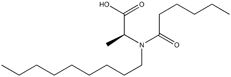 N-Hexanoyl-N-nonylalanine Struktur