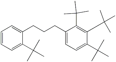 1-(2,3,4-Tri-tert-butylphenyl)-3-(2-tert-butylphenyl)propane,,结构式