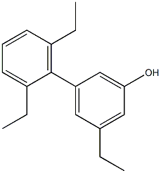 3-Ethyl-5-(2,6-diethylphenyl)phenol Structure