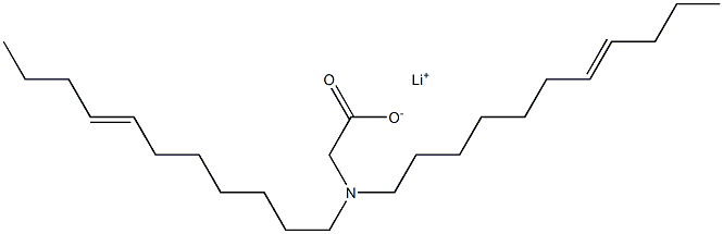 N,N-Di(7-undecenyl)aminoacetic acid lithium salt Structure