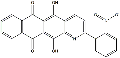 2-(2-Nitrophenyl)-5,12-dihydroxynaphtho[2,3-g]quinoline-6,11-dione