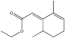 2,6-Dimethyl-2-cyclohexen-1-ylideneacetic acid ethyl ester Structure