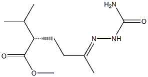[S,(+)]-2-Isopropyl-5-semicarbazonohexanoic acid methyl ester,,结构式