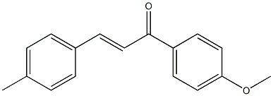 (E)-4'-Methoxy-4-methylchalcone,,结构式