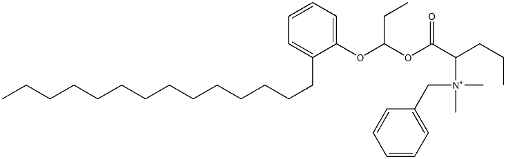 N,N-Dimethyl-N-benzyl-N-[1-[[1-(2-tetradecylphenyloxy)propyl]oxycarbonyl]butyl]aminium